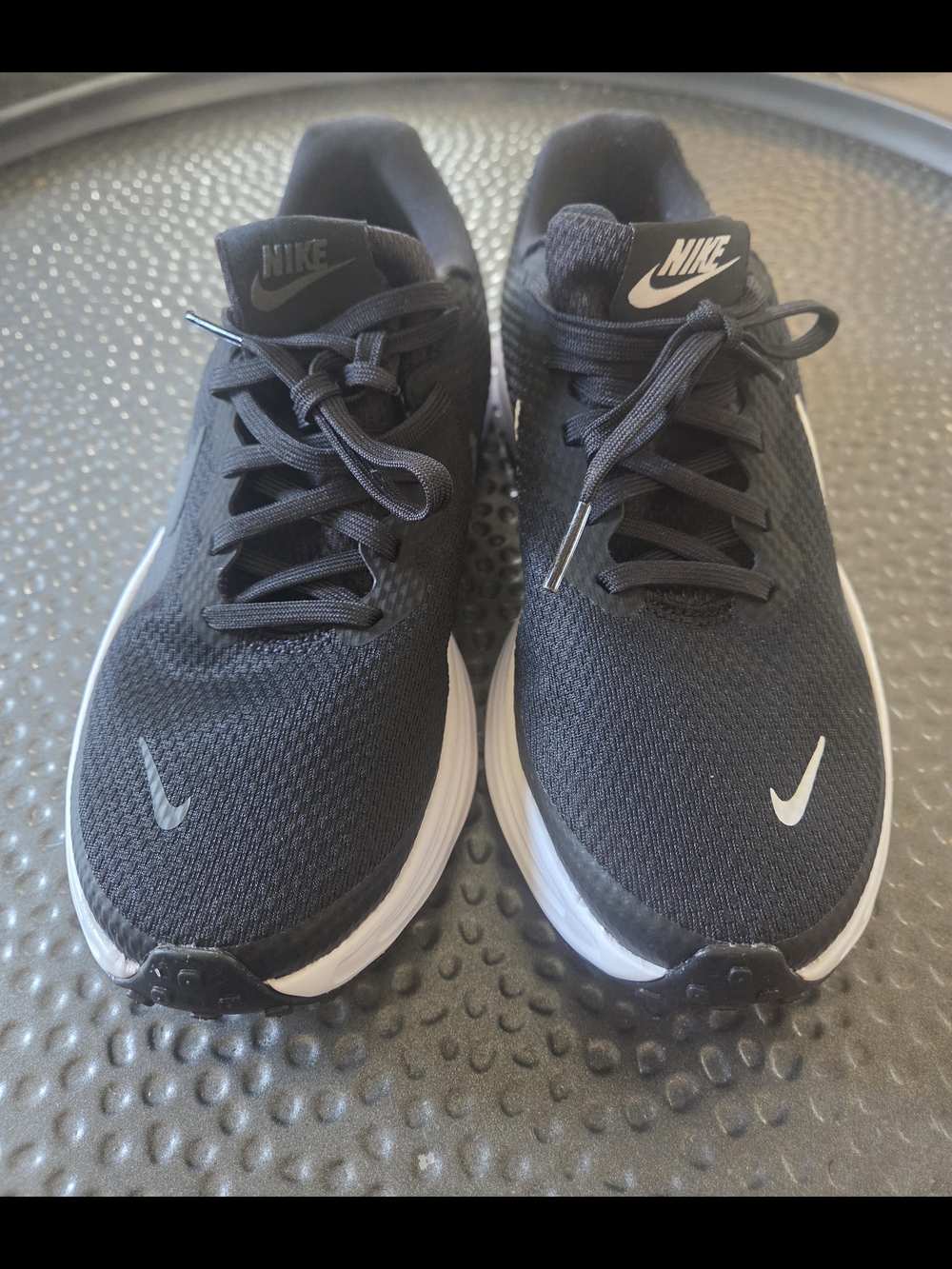 NWOB Nike Black Sneakers with White Swoosh